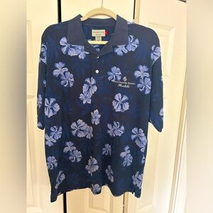 Cutter & Buck Mens Hualalai Resort Golf Shirt size Medium